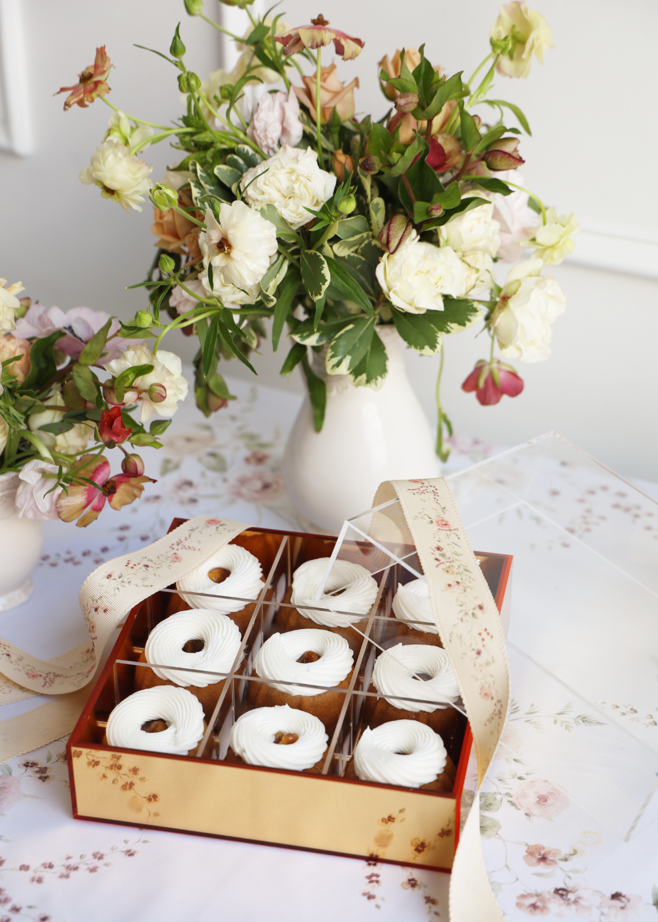 Mini Apple Bundts in Golden Lucite