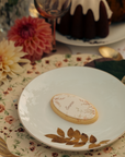 French Lace Floral Oval Placecard Cookie