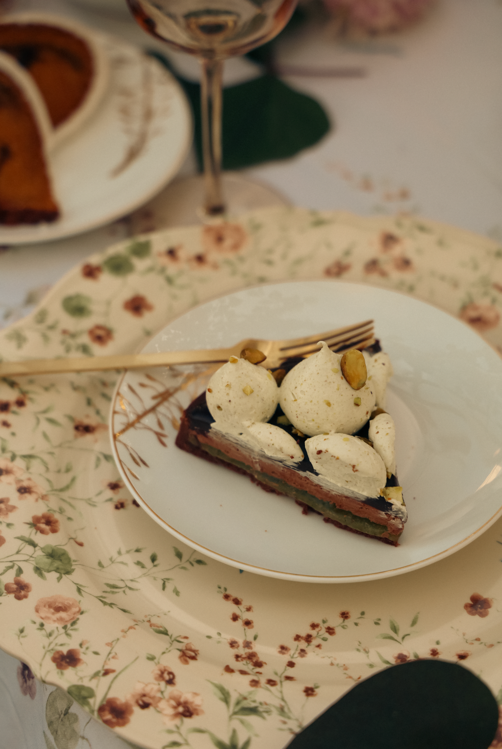 Chocolate Pistachio Tart