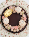 French Lace Florals Ushpeizen Tart On Floral Platter Gifted