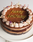 Happy Birthday Chocolate Mousse Layer Cake (GF)