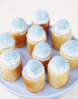 Mini Colored Coconut Cakes - Blue