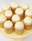 Mini Colored Coconut Cakes - Yellow