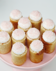 Mini Colored Coconut Cakes - Pink