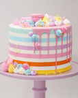 Rainbow Stripe Celebration Cake