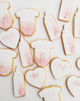 Baby Collection- Watercolor Personalized Cookies Set (36 Cookies)