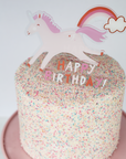 Rainbow Unicorn Celebration Cake