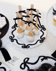 Cream & Black Bows Chanukah Cookie Dough Pops