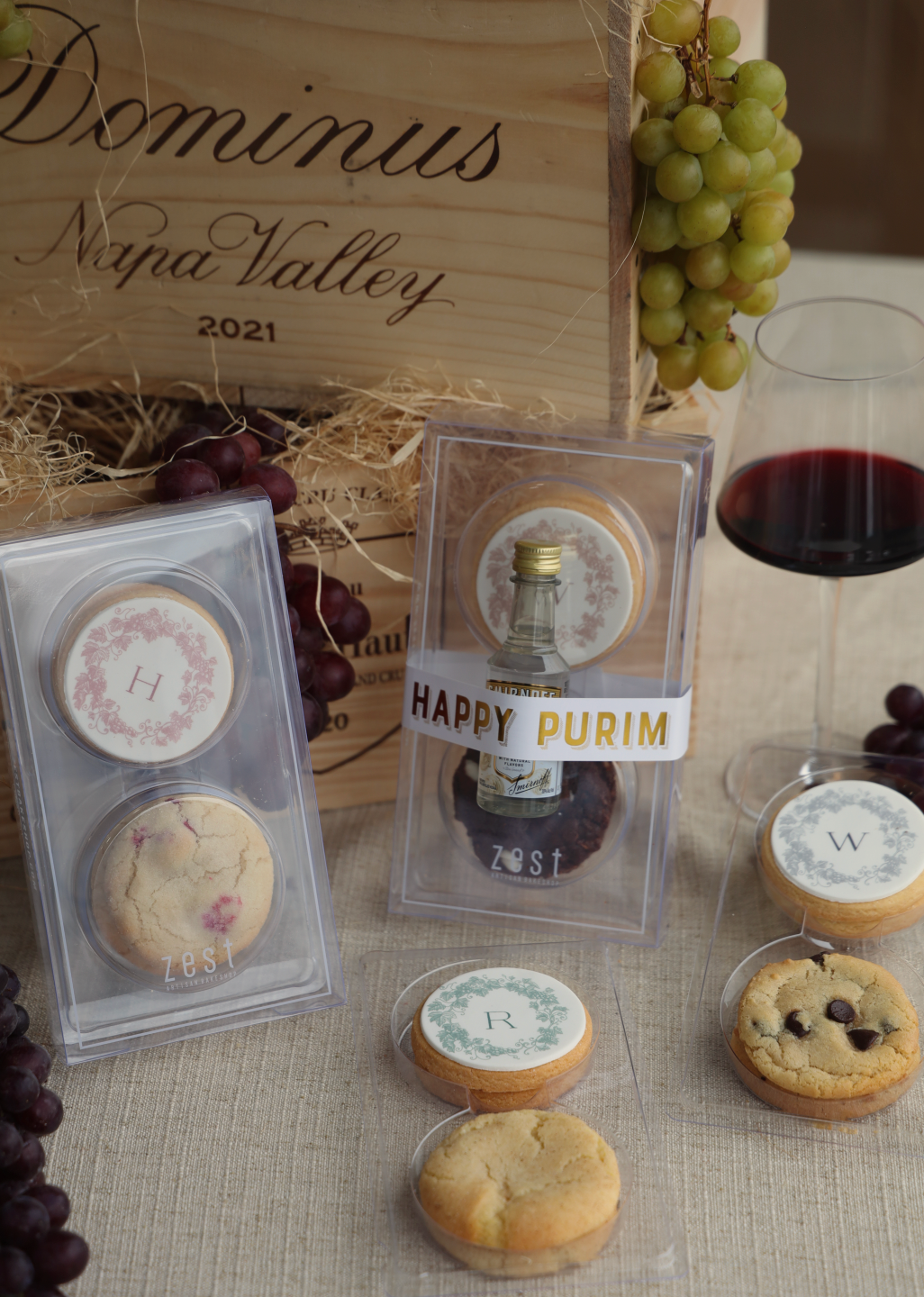 Custom Initial + Gourmet Cookie Box
