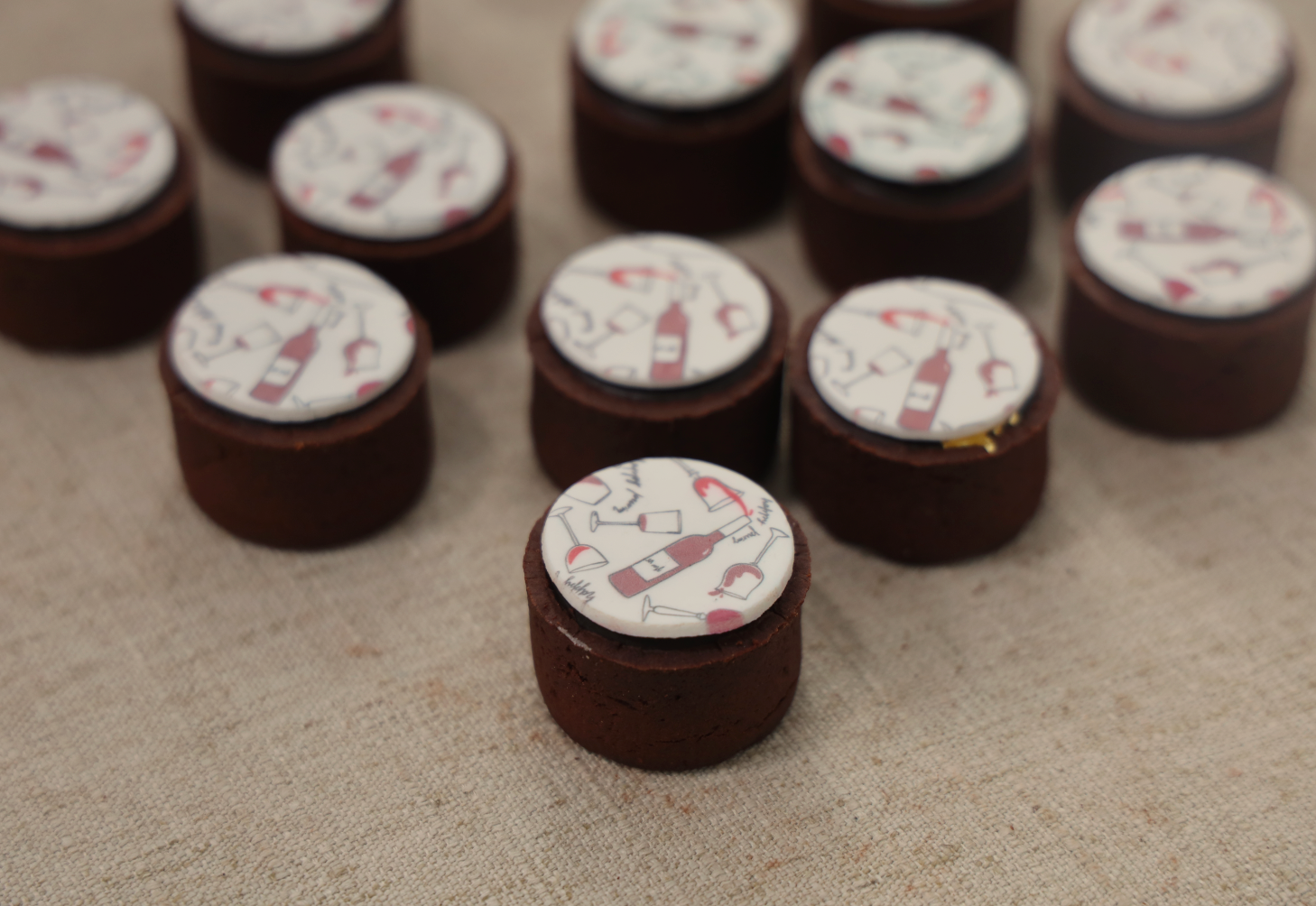 Zest Winery Mini Chocolate Caramel Tarts
