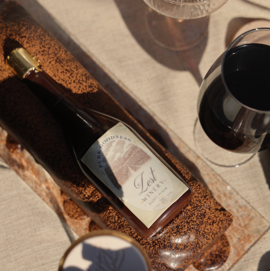 Zest Winery Wine Chocolate Log