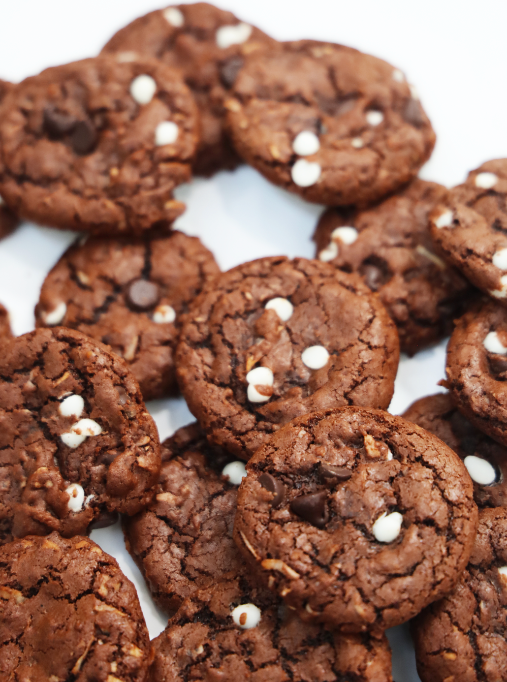 Triple Chocolate Chunk Cookies