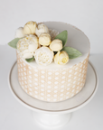 Floral + Vines Cannage Large Centerpiece Cake