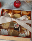 Autumn Florals Shana Tova Golden Lucite Square Box