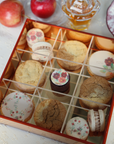 Autumn Florals Shana Tova Golden Lucite Square Box