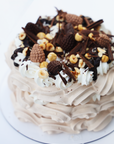 Chocolate Hazelnut Pavlova Layer Meringue Cake (GF)