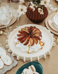 Caramelized Pear Ruffle Pavlova