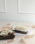 Loaf Cake (of your choice) in Lucite Dome