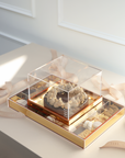 Zest Winery Double Golden Lucite Stacking Set