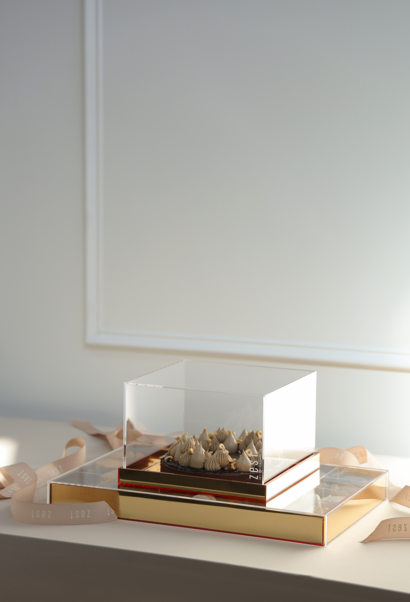 Zest Winery Double Golden Lucite Stacking Set