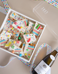 Candy Cookie Bark Square Lucite Box