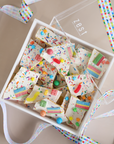 Candy Cookie Bark Square Lucite Box