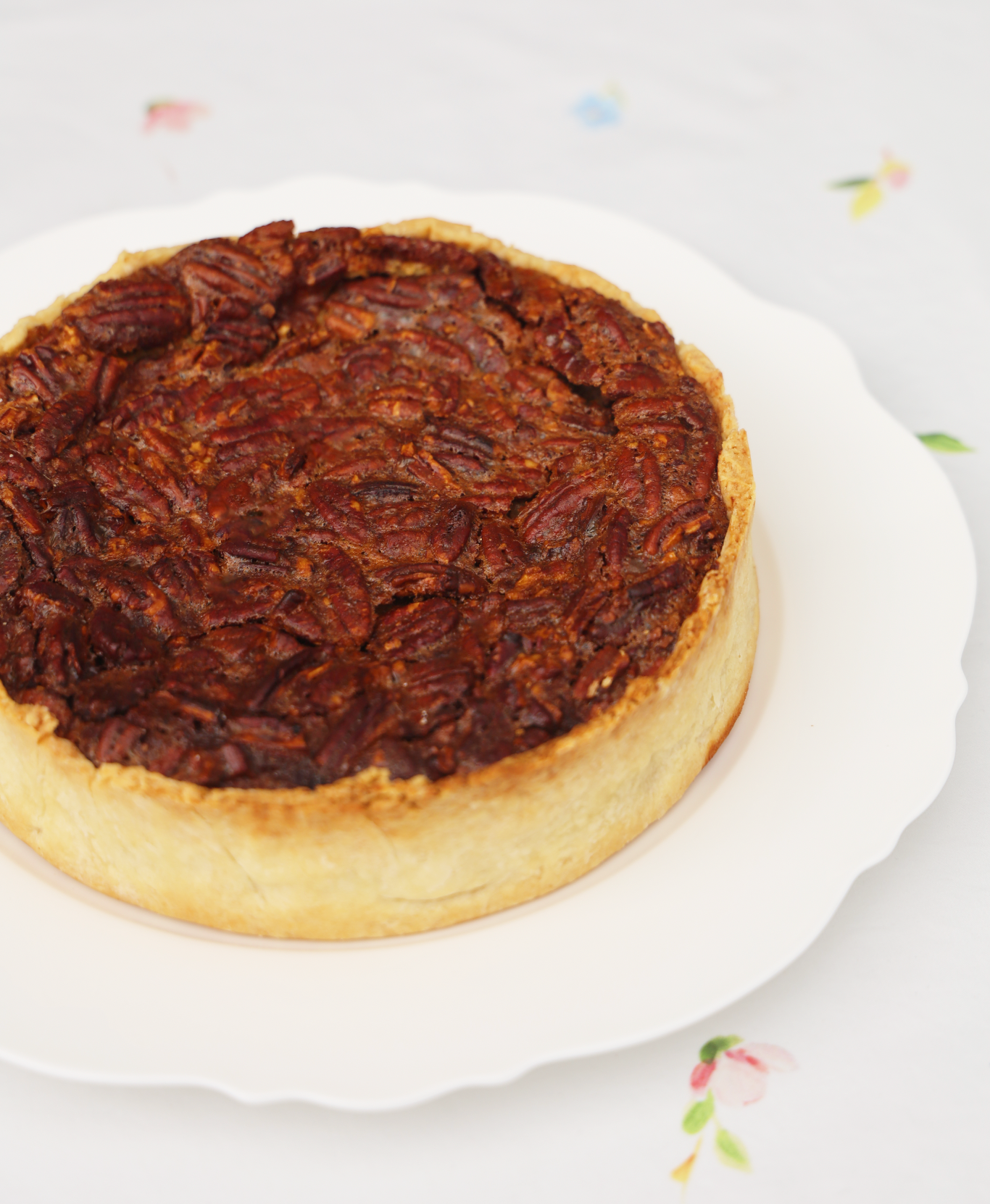 Decadent (Parve) Cream Cheese  Pecan Tart