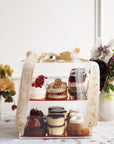 The 2 Tier Rosh Hashana Assorted Dessert Lucite Display Case
