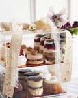 The 2 Tier Rosh Hashana Assorted Dessert Lucite Display Case