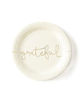 Thankful/ Grateful Dessert Plates