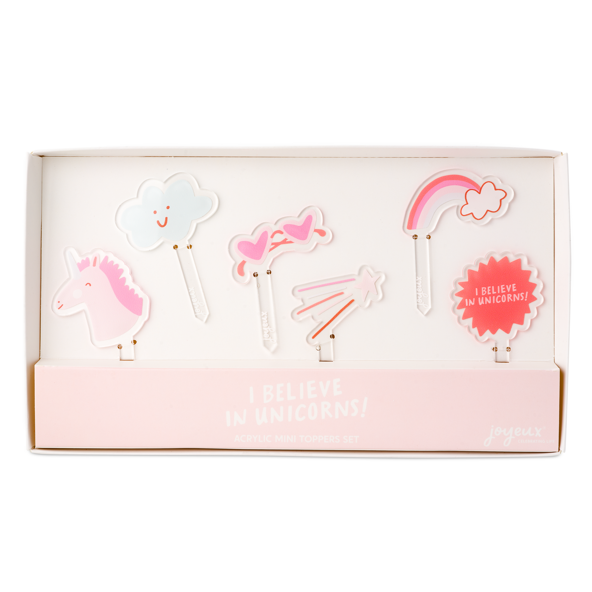 I Believe in Unicorns Acrylic Mini Topper Set