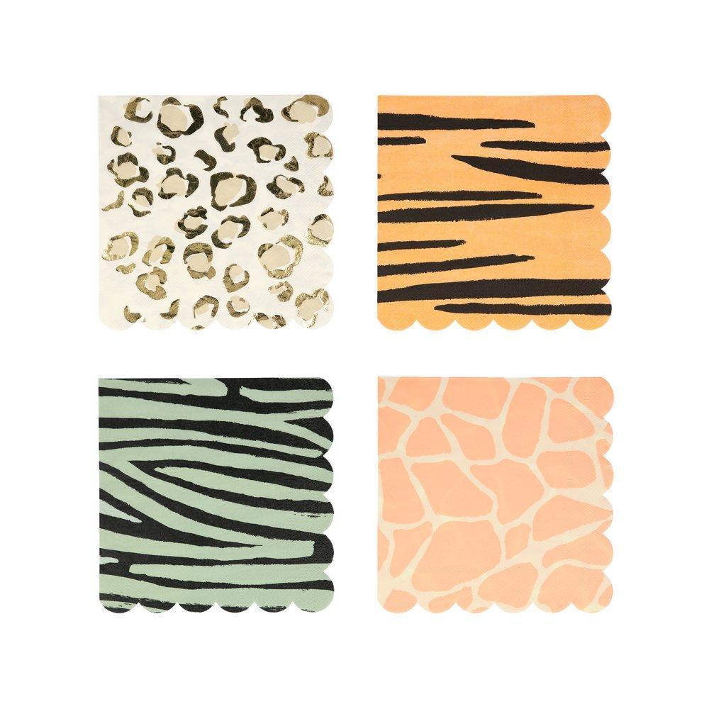 Safari Animal Print Large Napkins