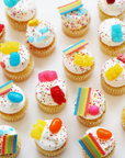 24 Mini Candy Cupcakes