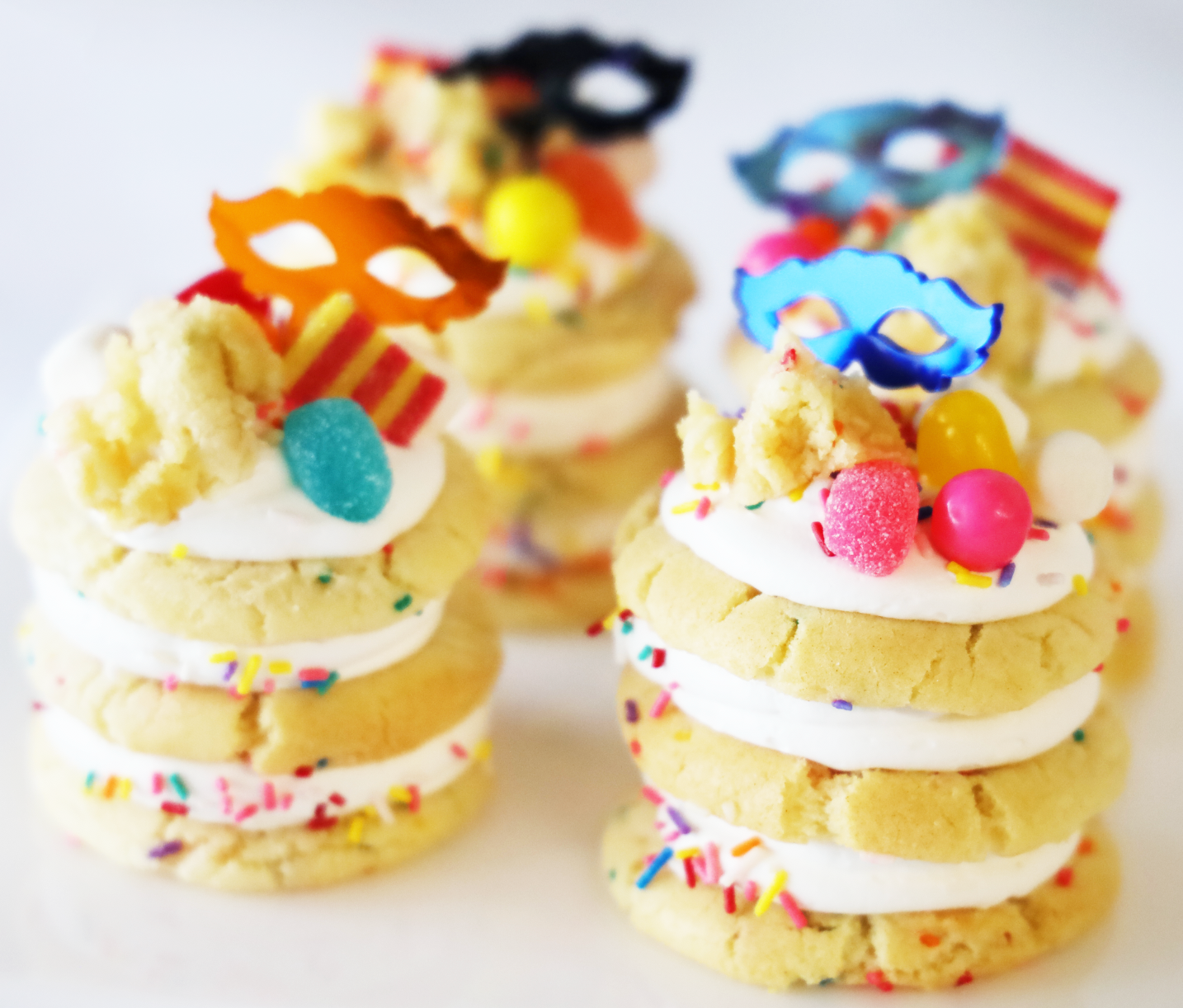 Funfetti Candy Individual Cookie Stacks- Set of 6