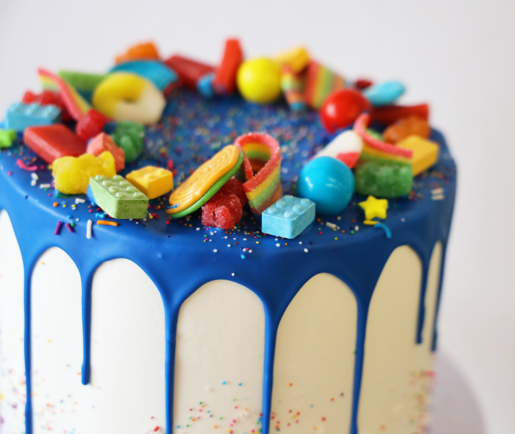 Rainbow Candy Celebration Cake