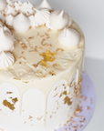 White + Gold Celebration Cake