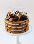 Happy Purim Chocolate Chip Overload Stack Cake