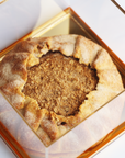 Cranberry Apple Crumb Galette In Golden Lucite Dome