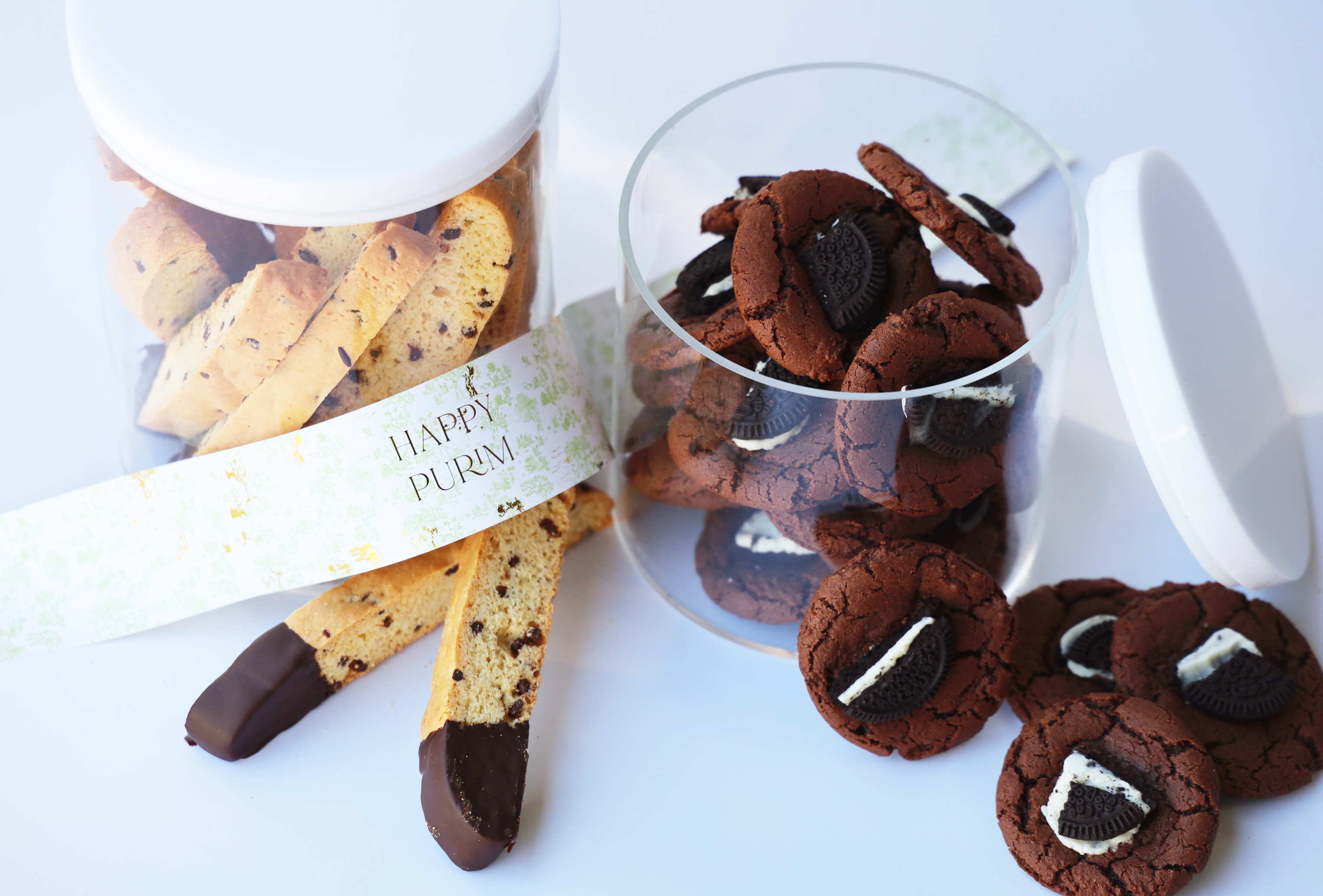 Custom Logo Lucite Cookie Jar (3 options)