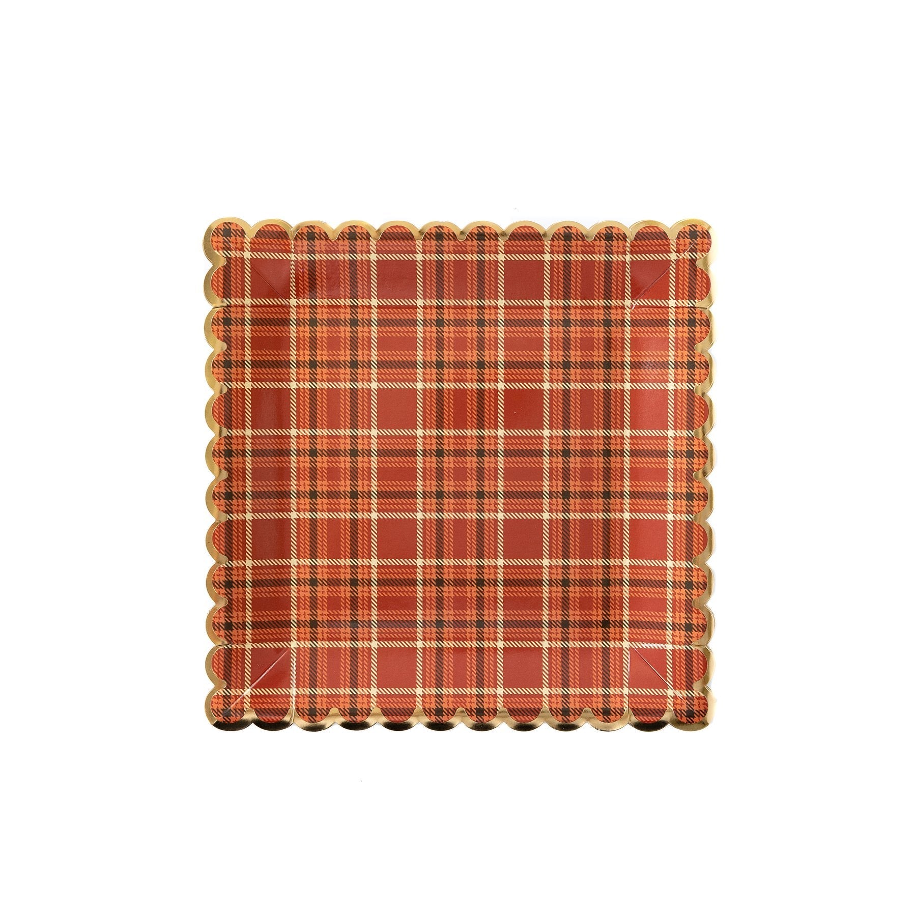 Fall Plaid Plates