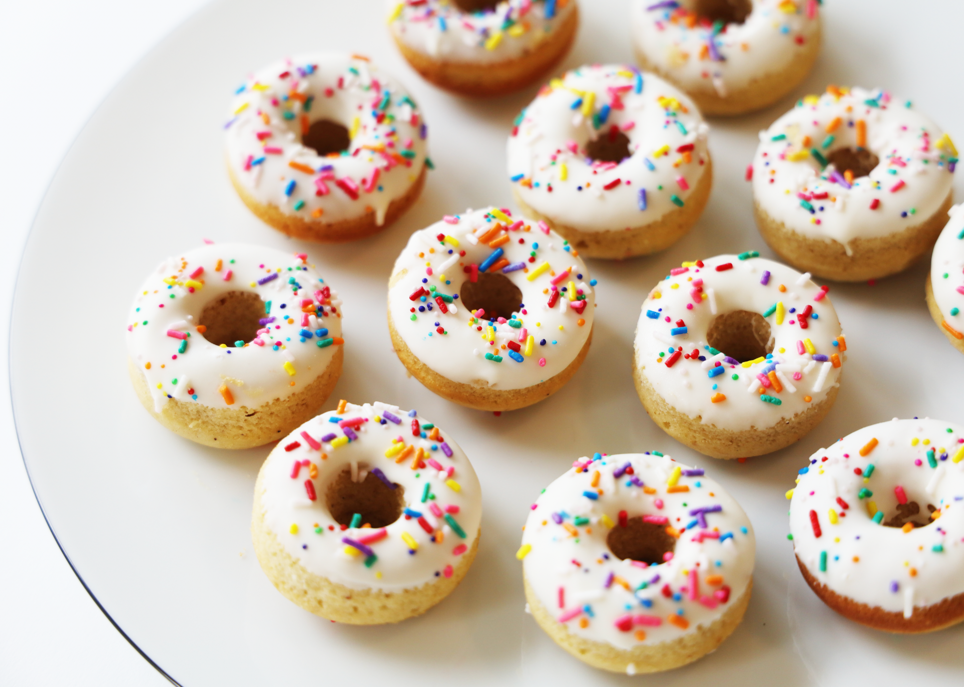 24 Mini Donuts- Funfetti Sprinkle